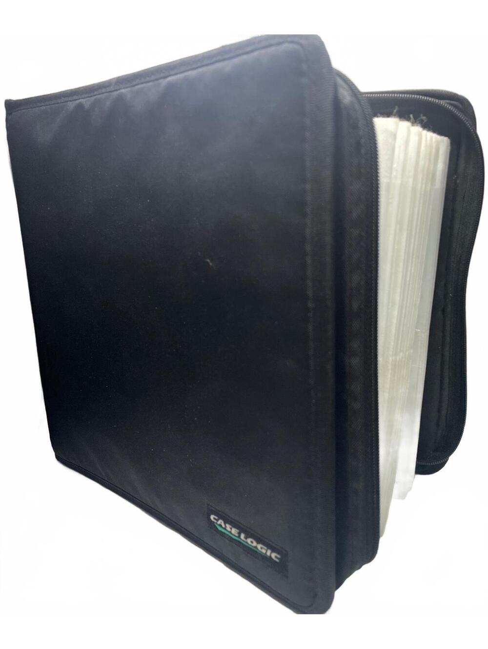 Case Logic Black CD/DVD Binder Storage Case 25 pages of 4 each